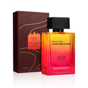HOT! YCZ LOVE'S RED FLAME Men's Perfume - 50 ml (1.6Oz), Eau De Cologne