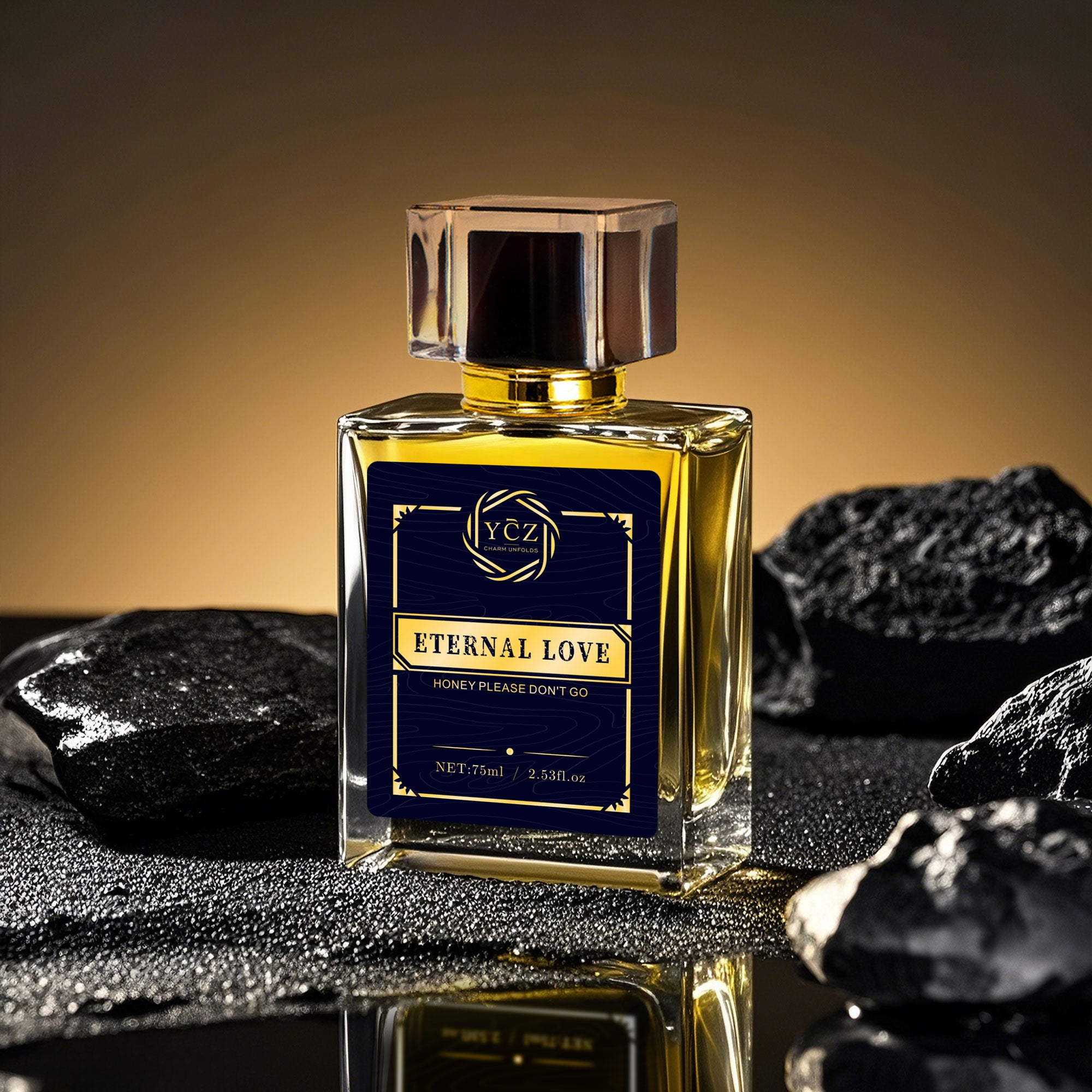 YCZ ETERNAL LOVE Cologne, Long Lasting perfume,with Musk, Ambergris, Jasmine, Rose, Patchouli, and Vanilla Fragrance,Gift2.6oz (75ml) Fragrance