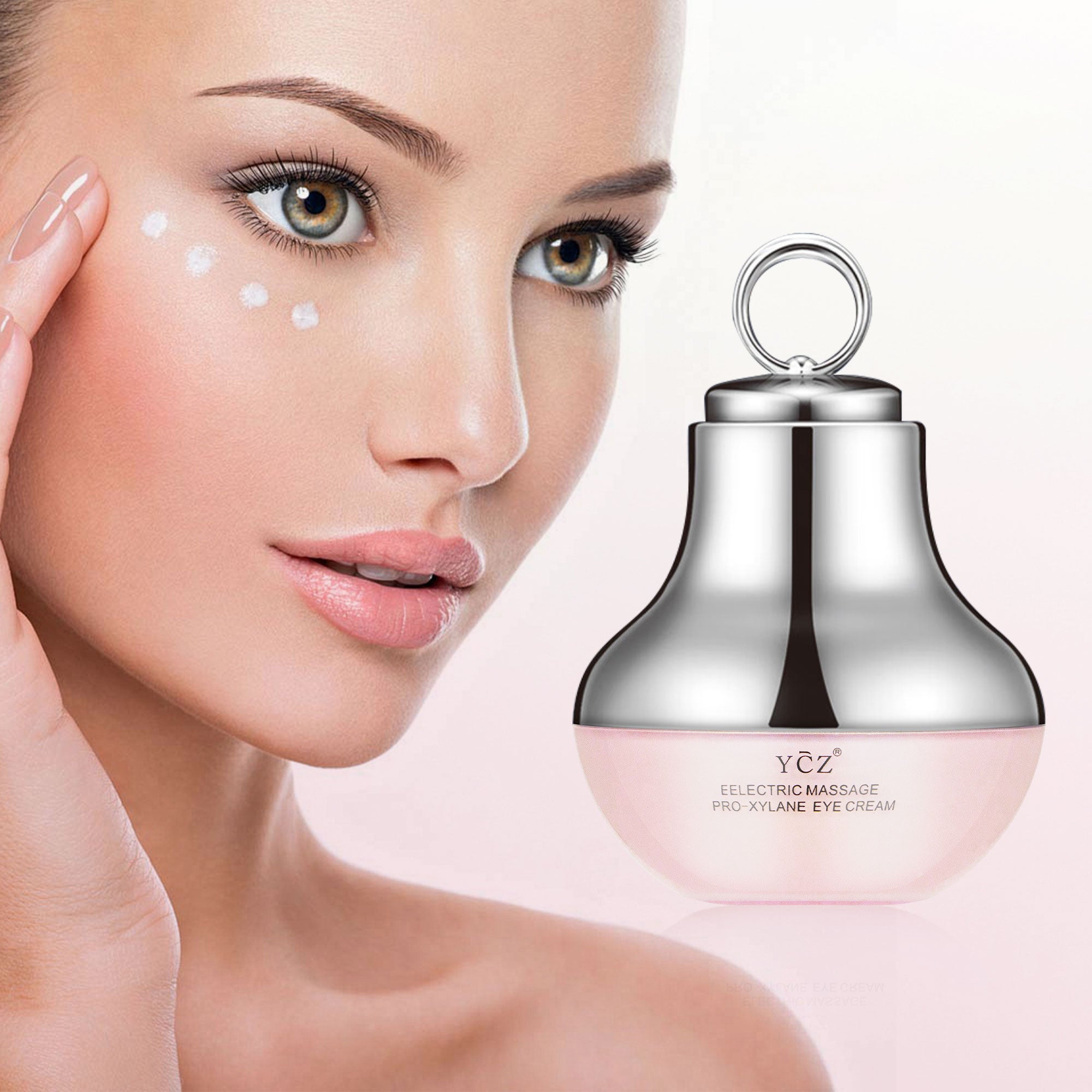 YCZ Electric Massage Eye Cream for Dark Circle, Firm and Smooth of Fine Lines, Eye Treatment and Care, Caffeine Revive Eye Cream,  Skincare